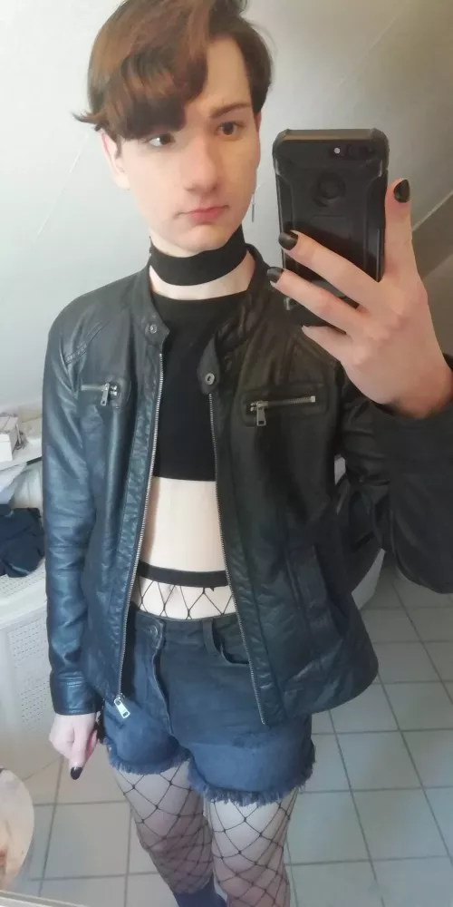 Went to school like that as promised 😄 by ThunderFox456