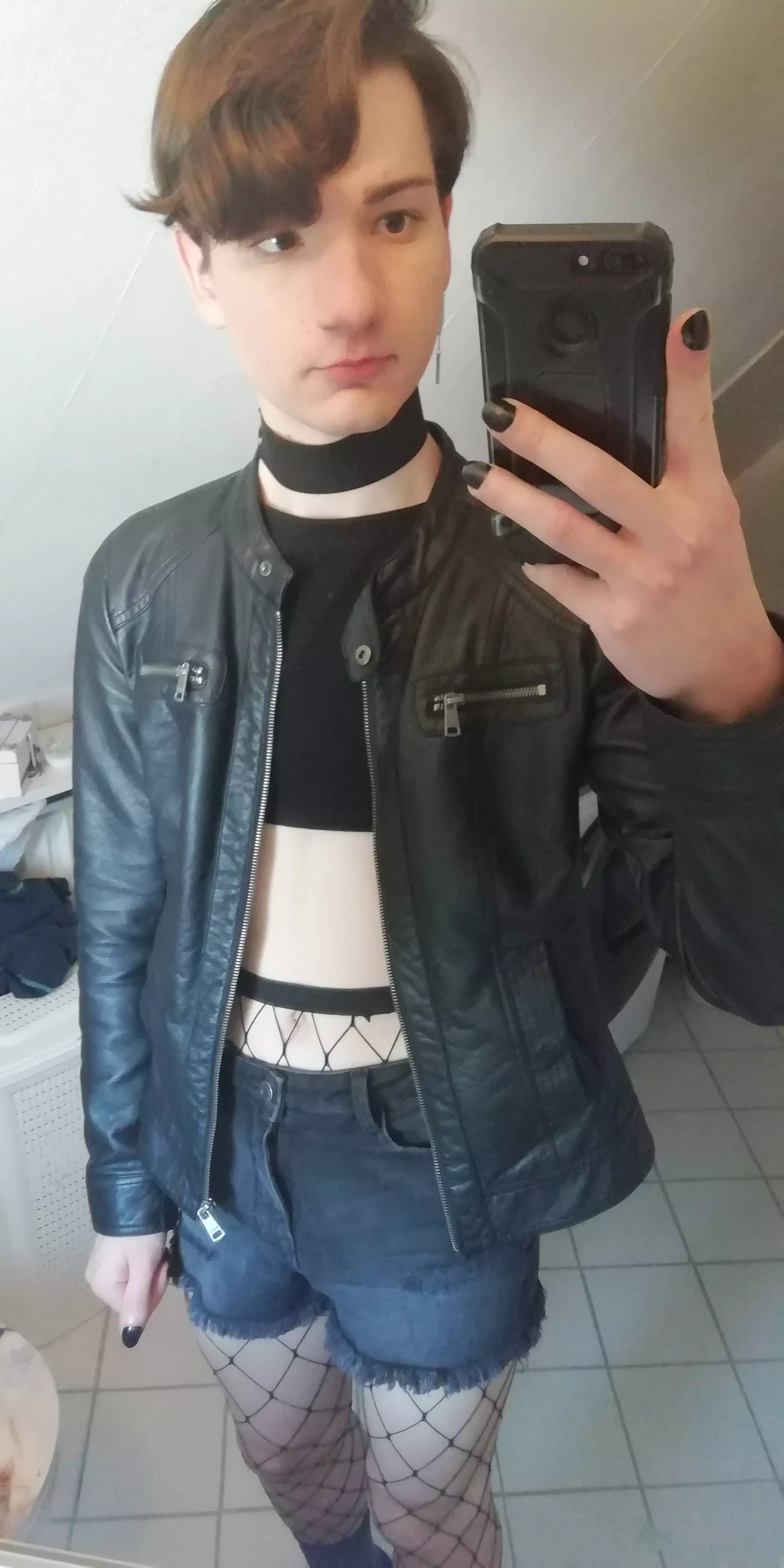 Went to school like that as promised 😄 posted by ThunderFox456