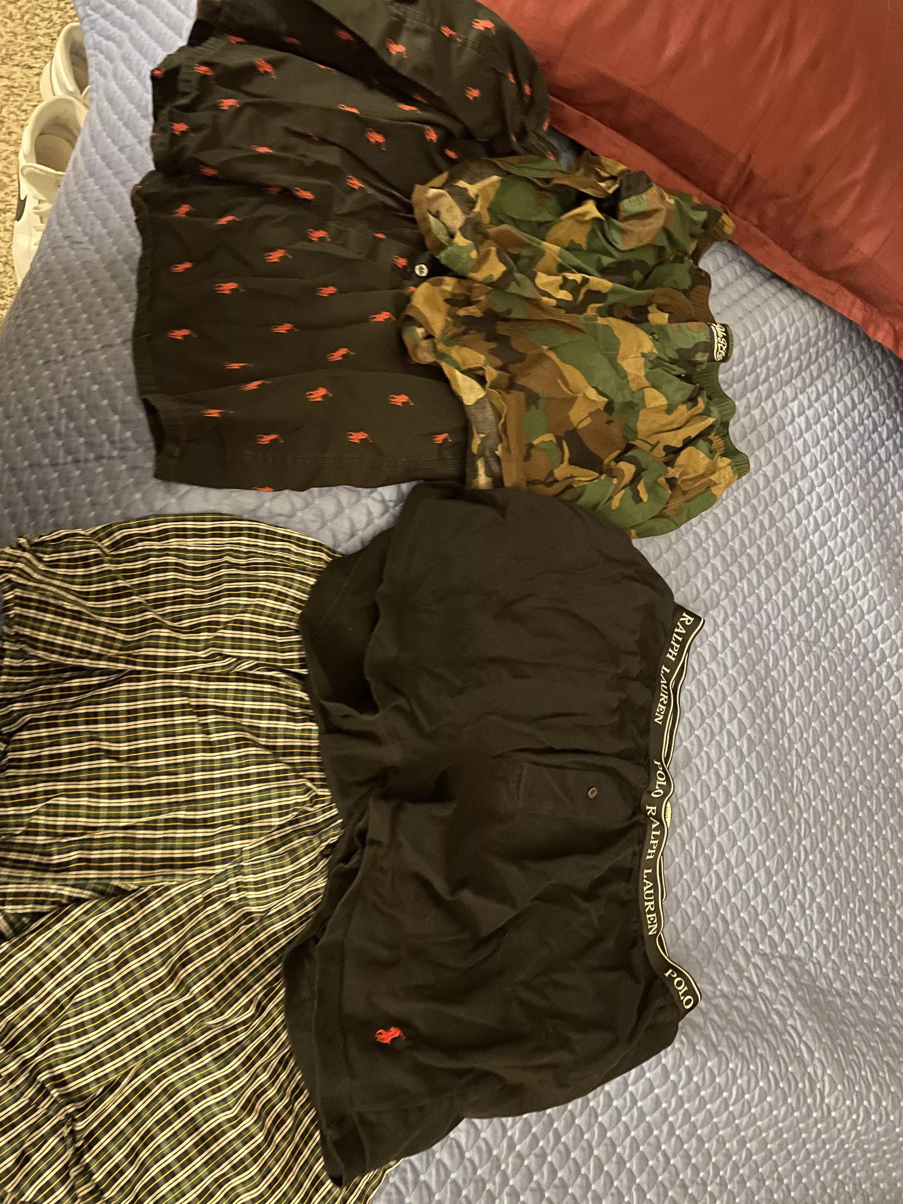 Went with the black red pony ones today posted by D_ponbsn