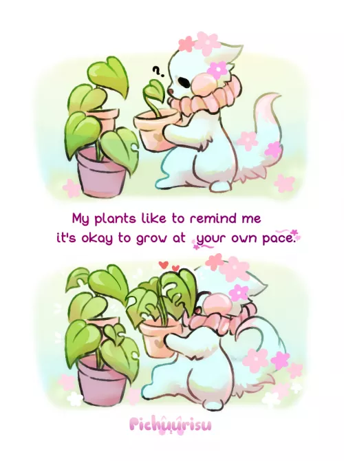 We're Growing (art by me @pawsiecat) by pawsiecat