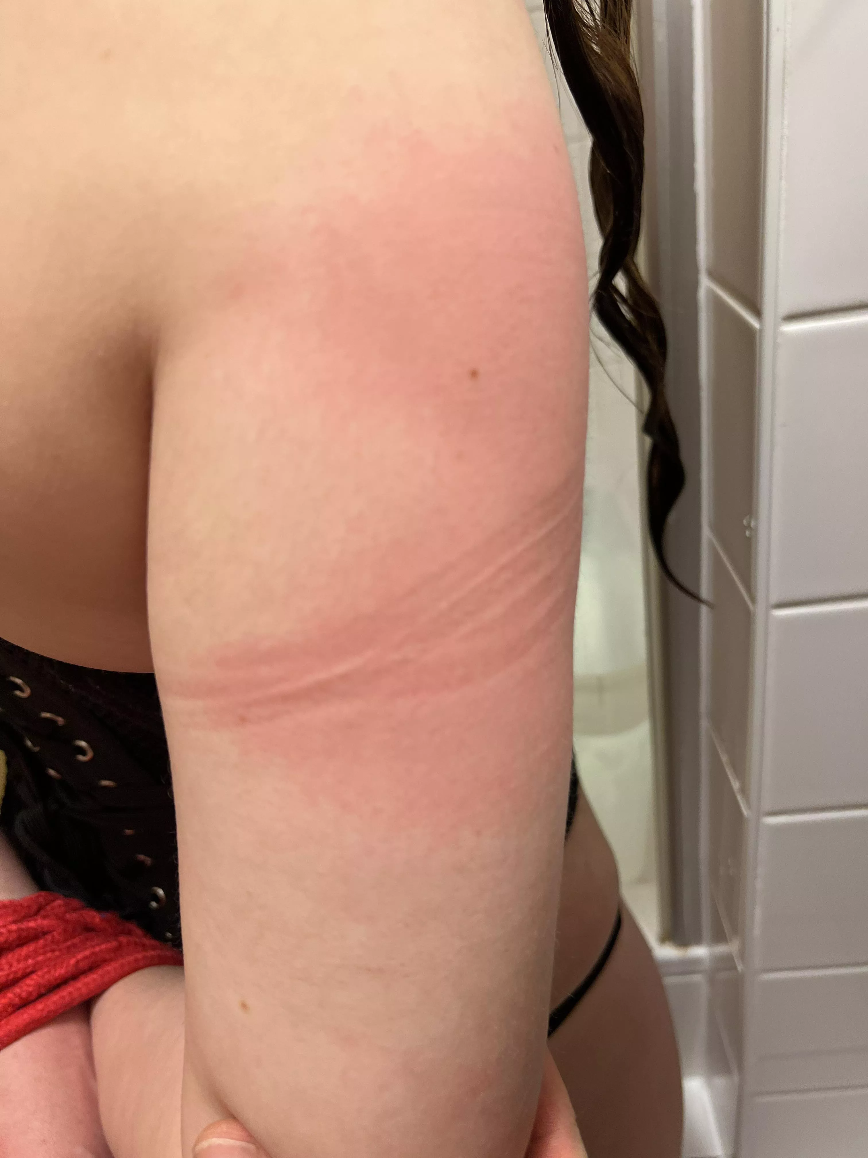 Wet and tied up 😊 With some bonus rope marks posted by heeled_valentine