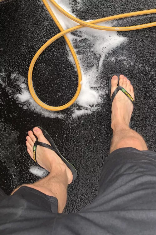 Wet feet after wwshing the car by vipercarpal