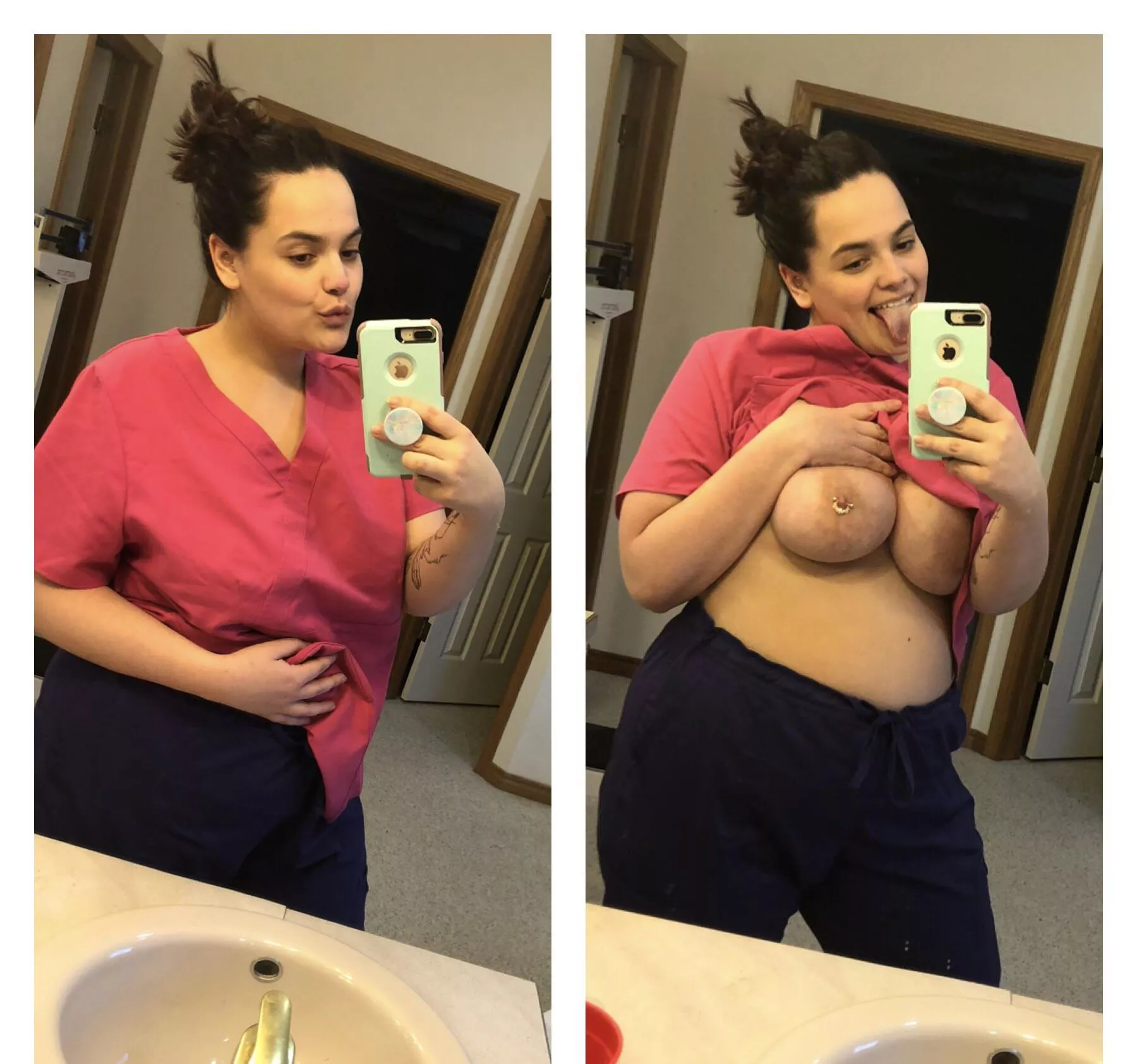 what a 12 hour shift looks like, hope you can still appreciate 🙈 posted by bustyalexa456