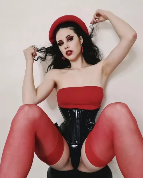 What are you looking at ?👅 Get down on your knees and worship me you worthless bitch 😈😈 by Goddesskathie34