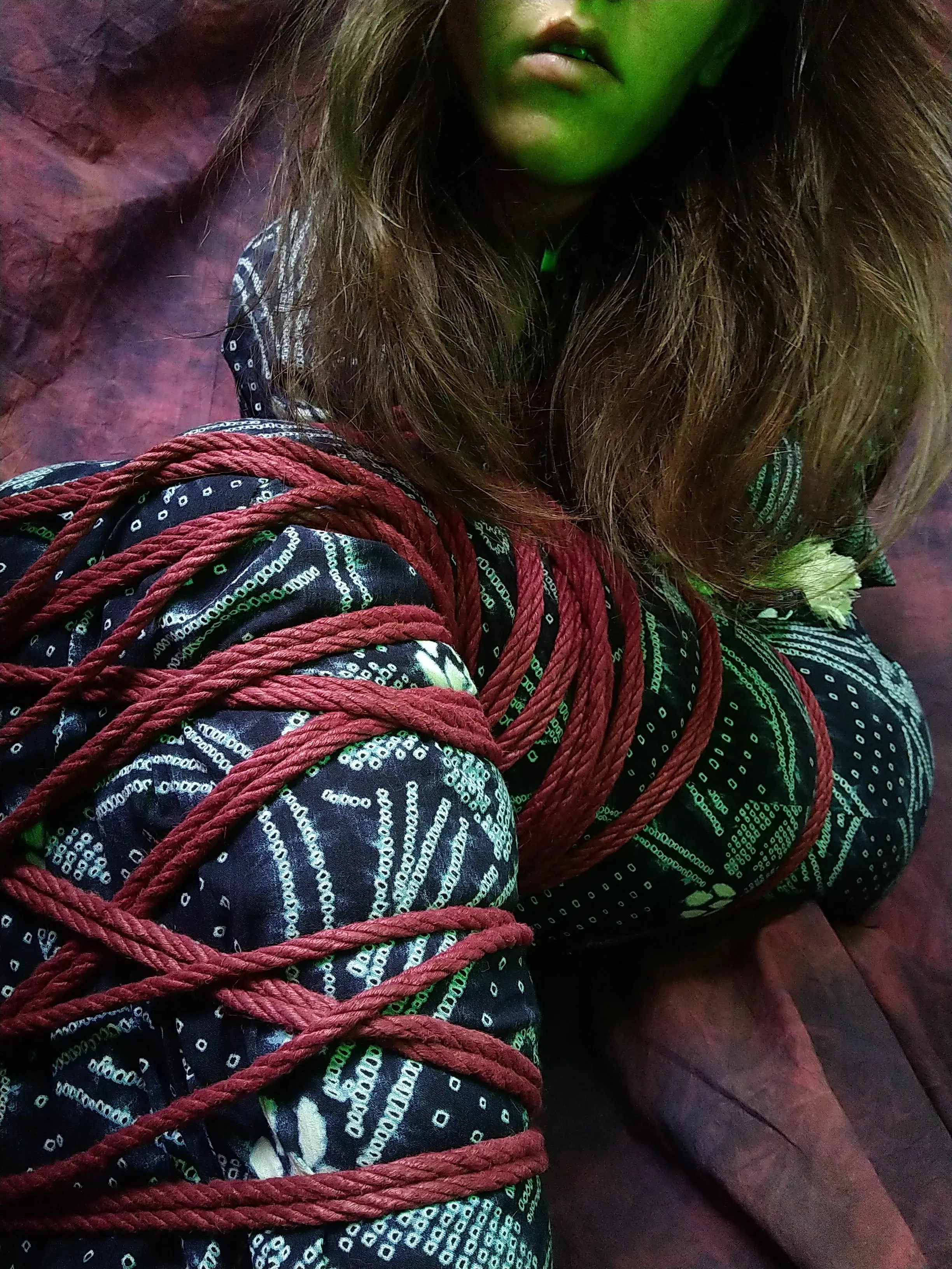 What do you love the best: my hair, my lips or the fact that I´m tied and helpless? posted by DioriWulf