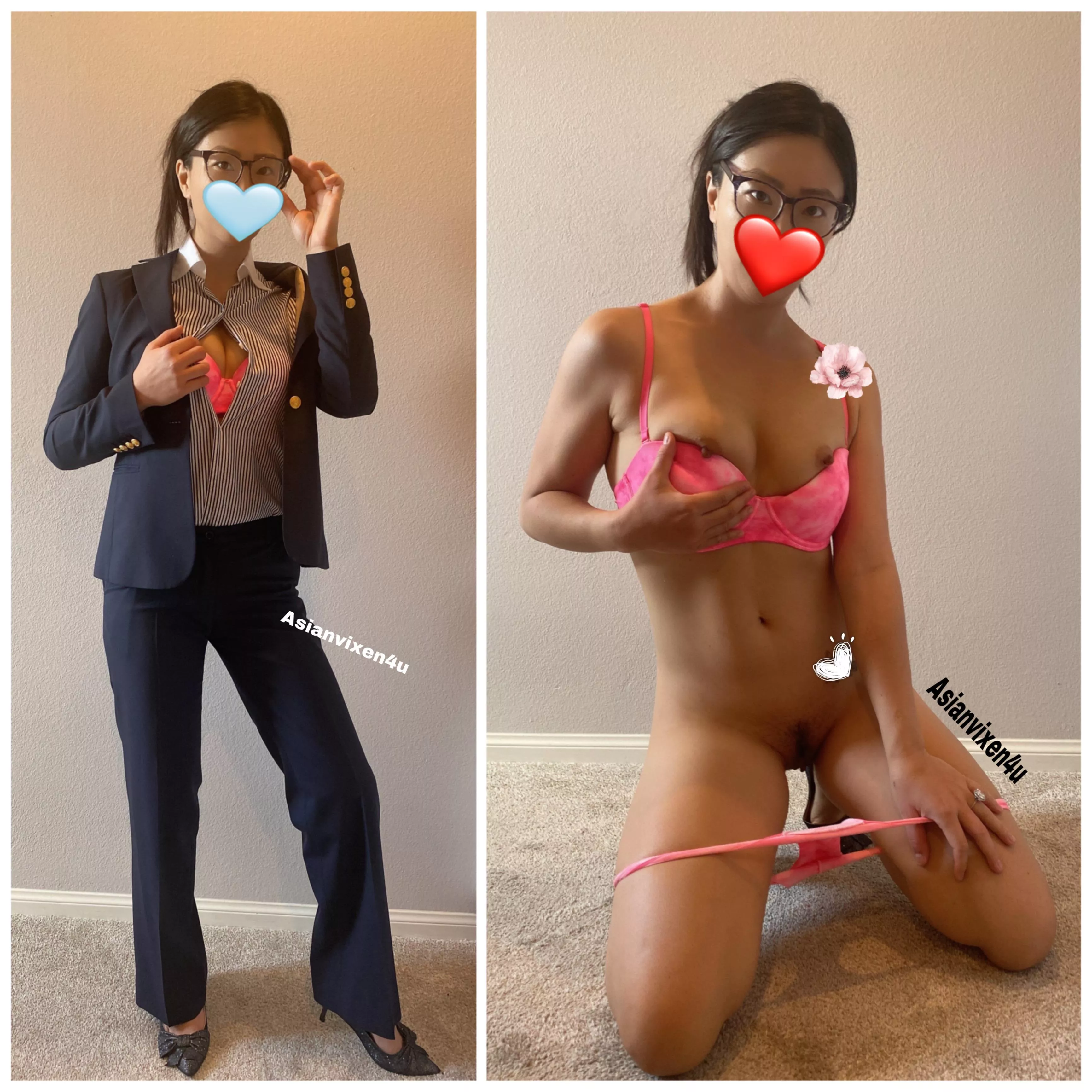 What I wear underneath my office attire posted by AsianVixen4U