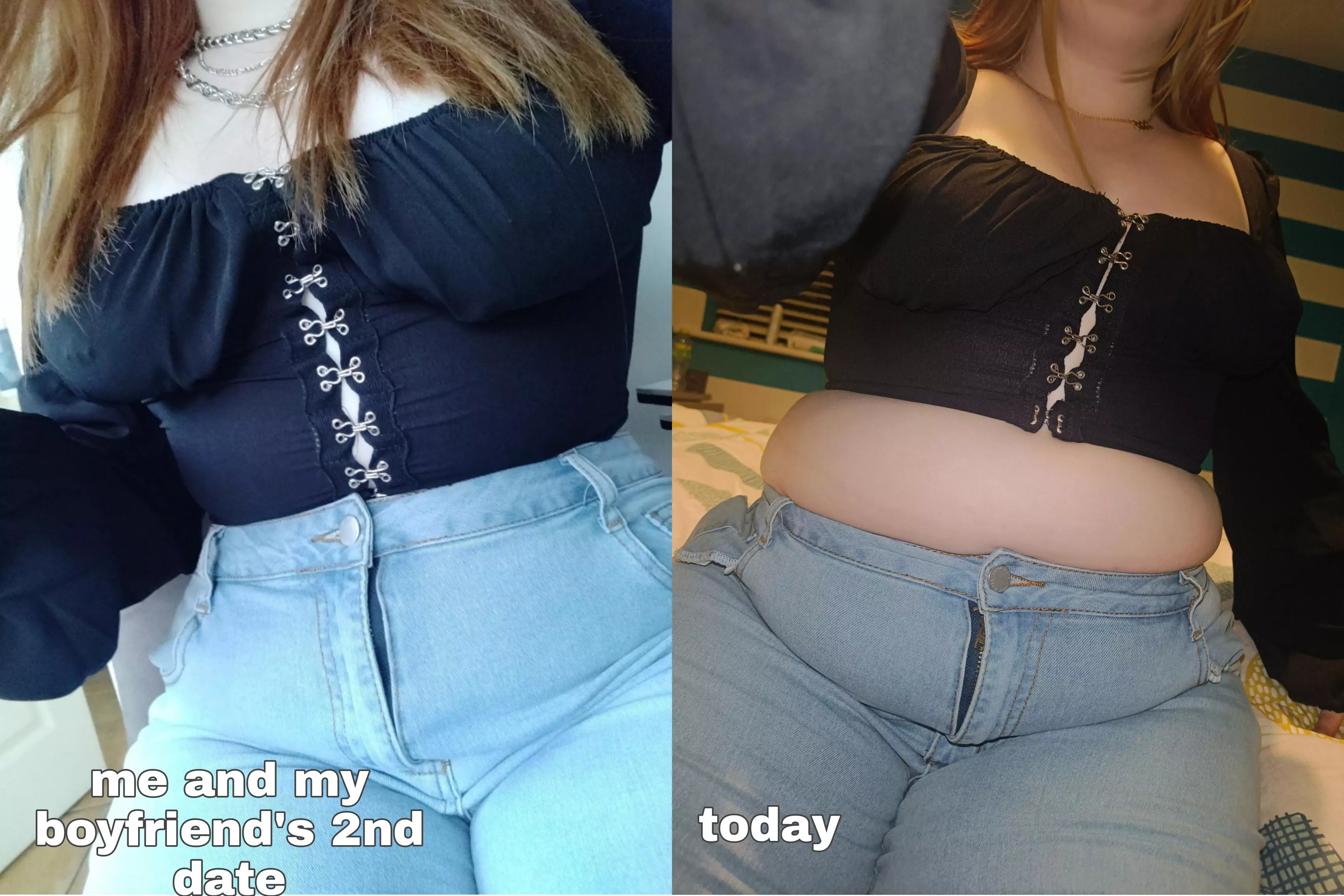 What my boyfriend did to me in 8 months 🍔 posted by fattenupsage