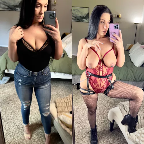 What my work sees VS what r/Busty sees. Which do you prefer? by KloverKay90