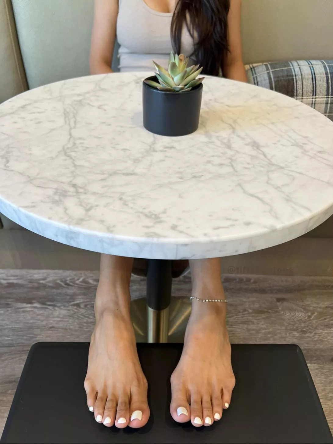 What would you do if I stole your seat with my feet? posted by TiffanyNToes