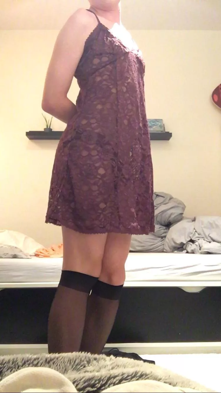 What would you do if we were alone in a room together and i was dressed up like this? posted by fem_boiii