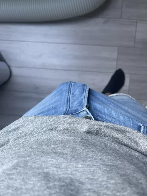 What would you do if you saw me walk like this? Its not fully hard yet ;) by weirdDutchMan