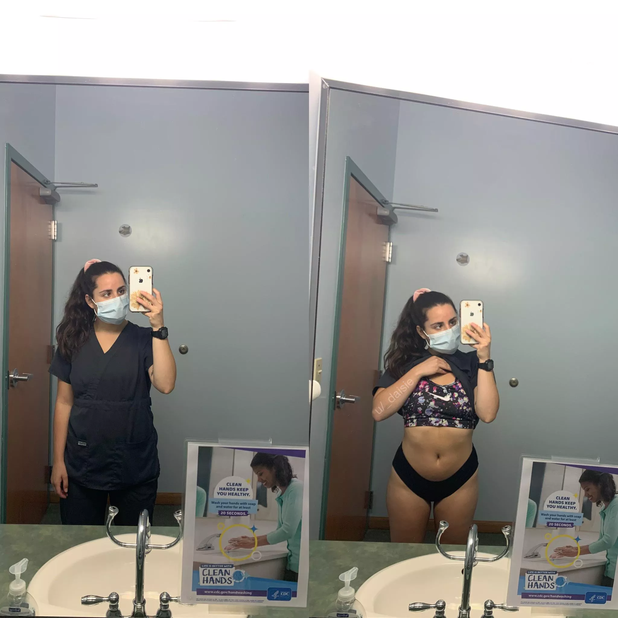 what you see now vs. what you’ll see in fifteen minutes on our break posted by _daisie