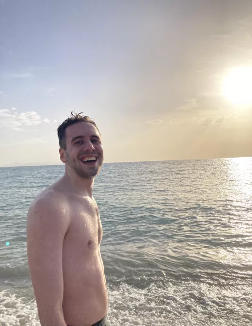 When I saw the sea I had to run into the water☀️ by CompetitiveFuel2794