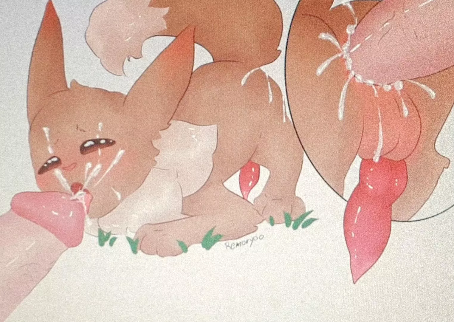 When is he finally gonna evolve into Slyveon??😡 [M] (Art by Remoryoo) posted by httpremor