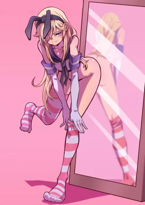 when the shimakaze cosplay arrives by 6_Bee_Fucker_9