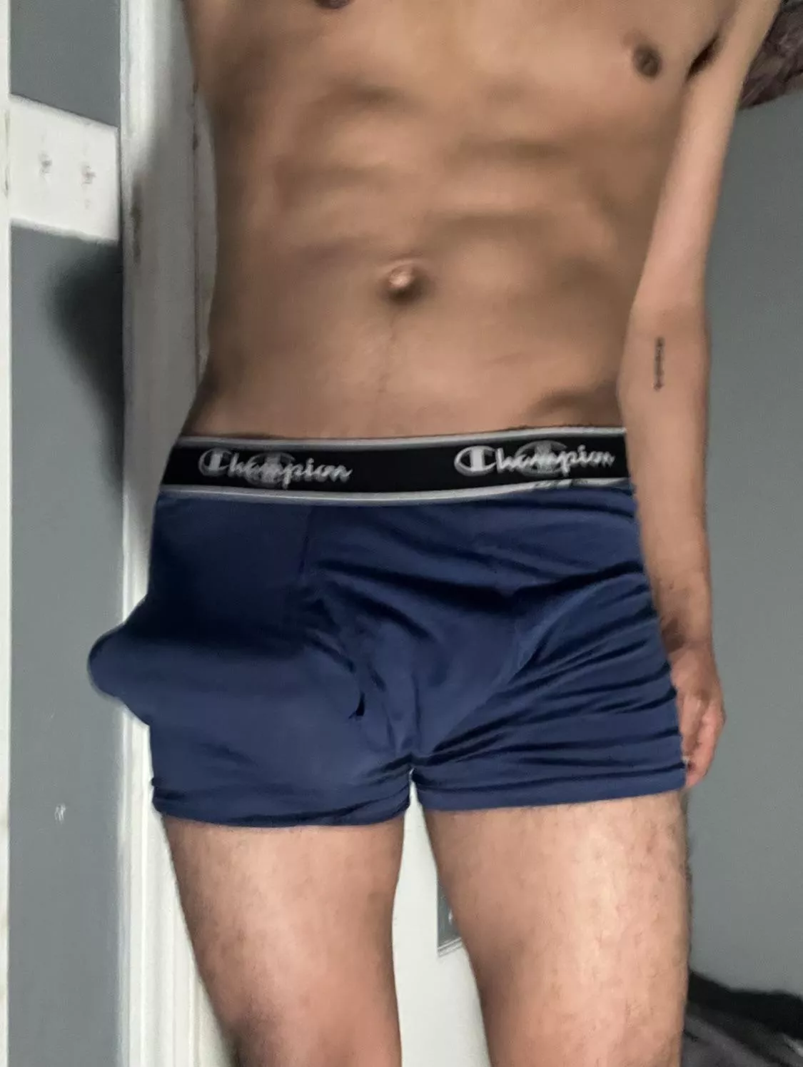 When ur bulge goes past your hip… posted by Hunggothboy