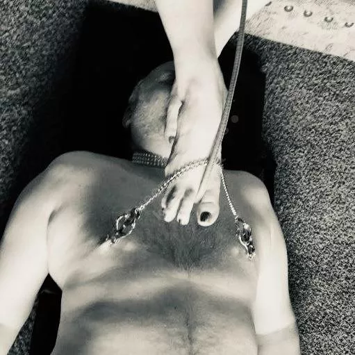 When you can feel his smile against your soles. posted by Queen_of_Vans