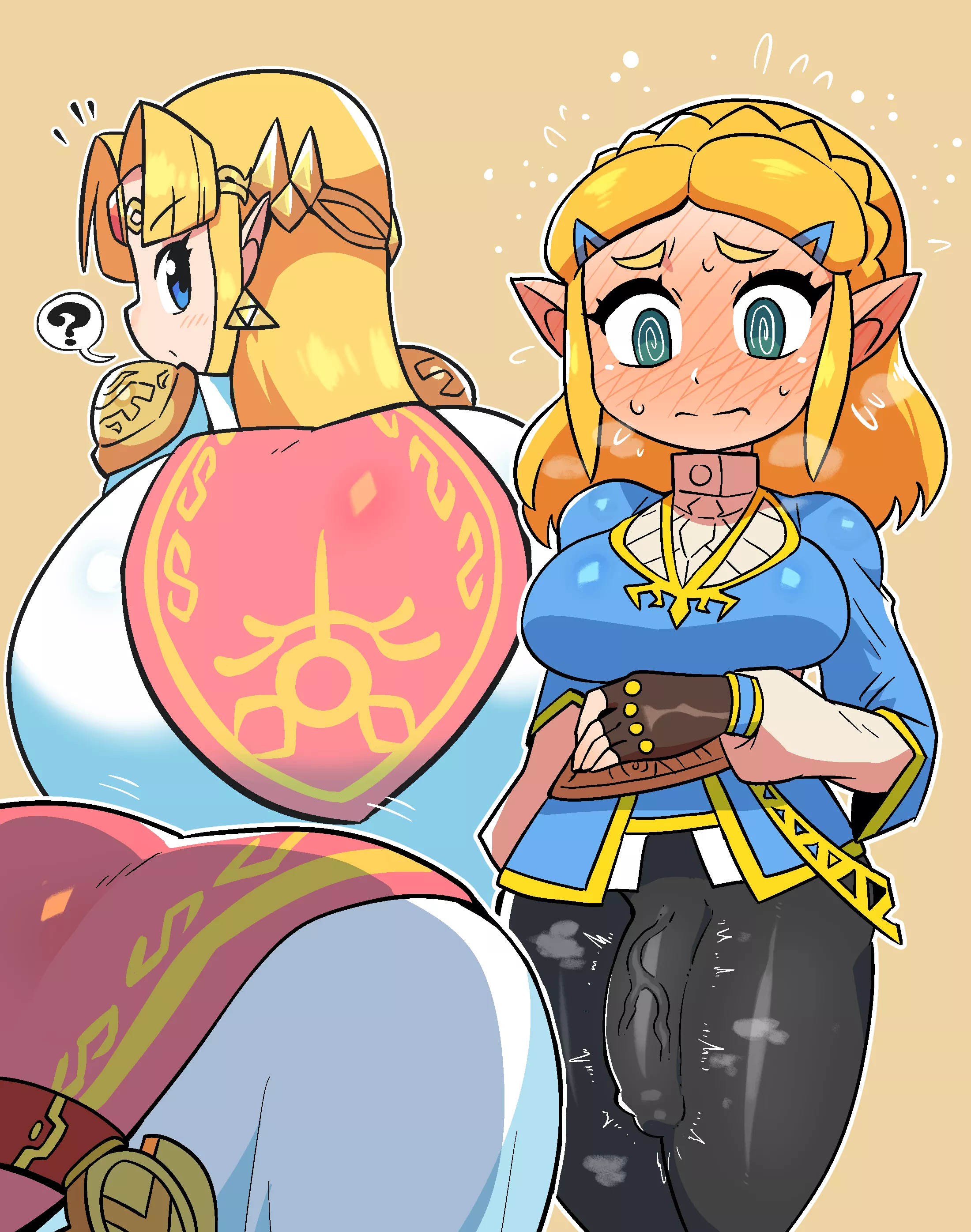 Whenever Zelda sees her alternate self, she gets a little too excited posted by friggityfrang