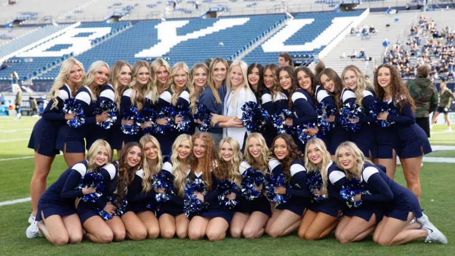 Which BYU cheerleader (back L=>R, front L=>R) by mycroft16