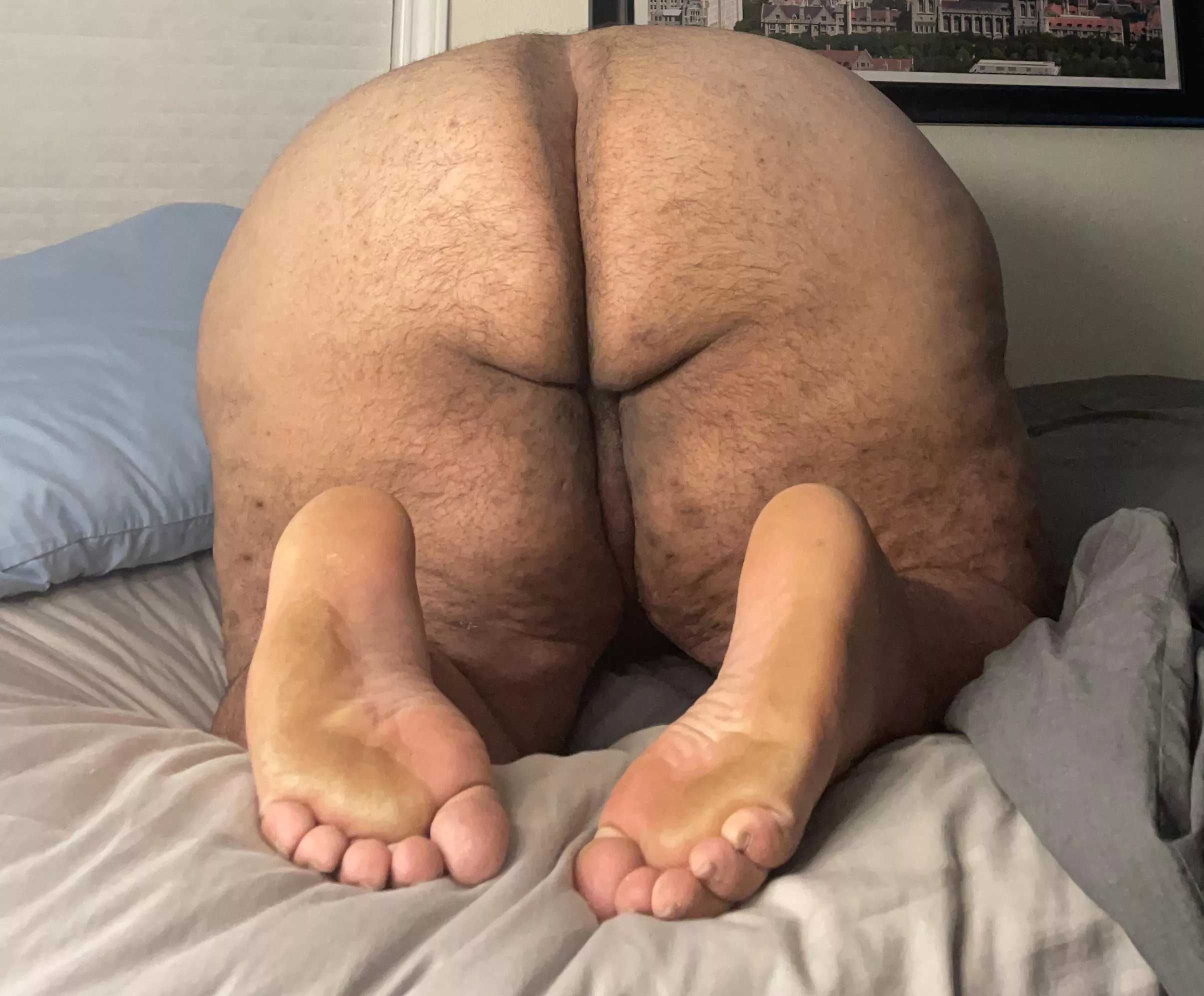 Which do you want first? 😜👣🍑 posted by vrschb