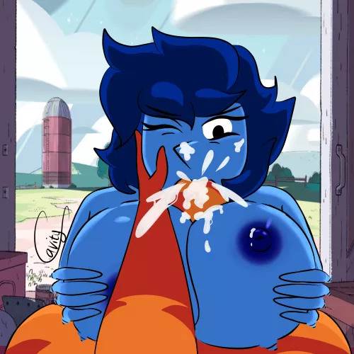 while lapis loves peridot theres somethings jasper is better at (@FCavity on twitter) by clover6669