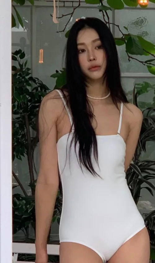 White swimsuit by brownsoul85