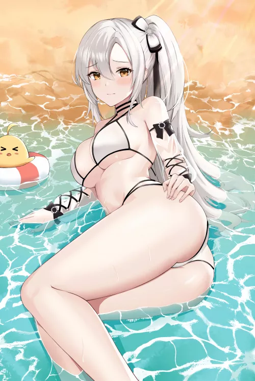 White swimsuit [Azur Lane] by kinkykat977