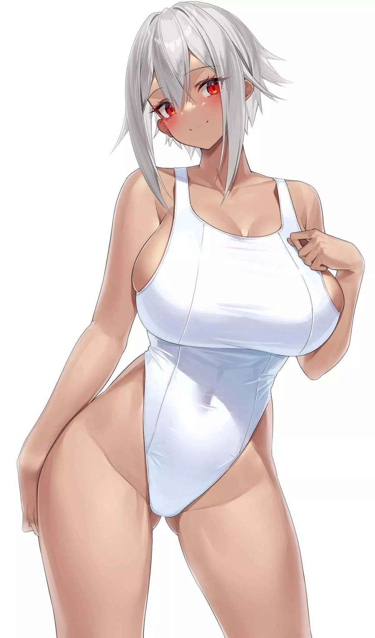 White swimsuit [OC] posted by Natsu_1000