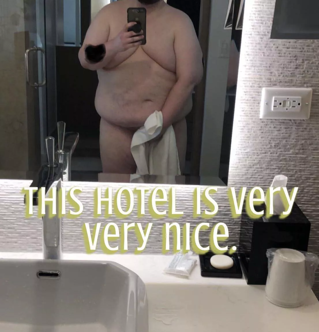 Who else loves a hotel shower? I know I do. posted by tikijay