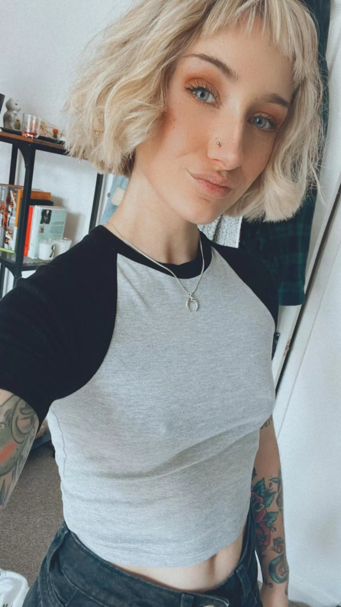 Who needs a bra when you’re petite 😊 posted by little_kitsunex