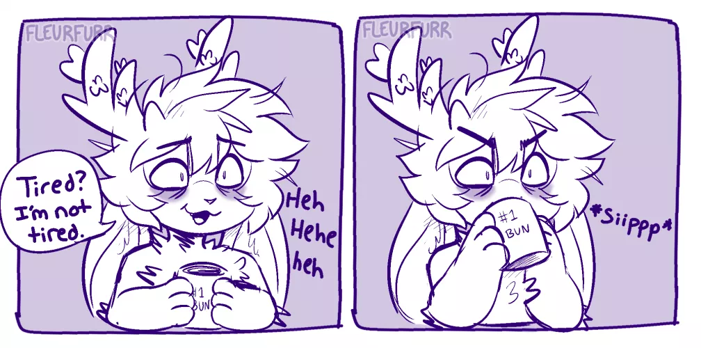 Who needs sleep when you have coffee by Fleurfurr