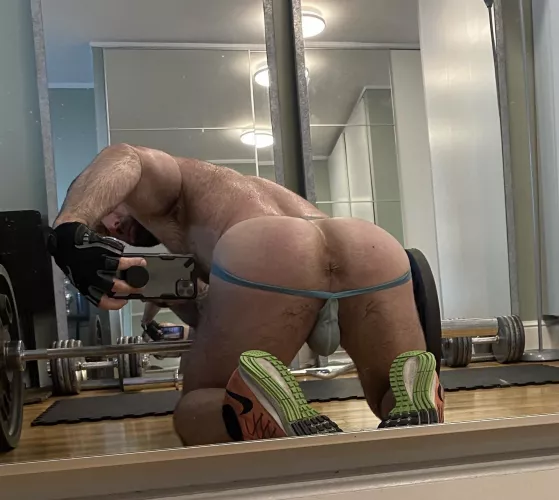 Who needs some release after their gym sesh?🍑🍆💦 by Readyandwilling3000