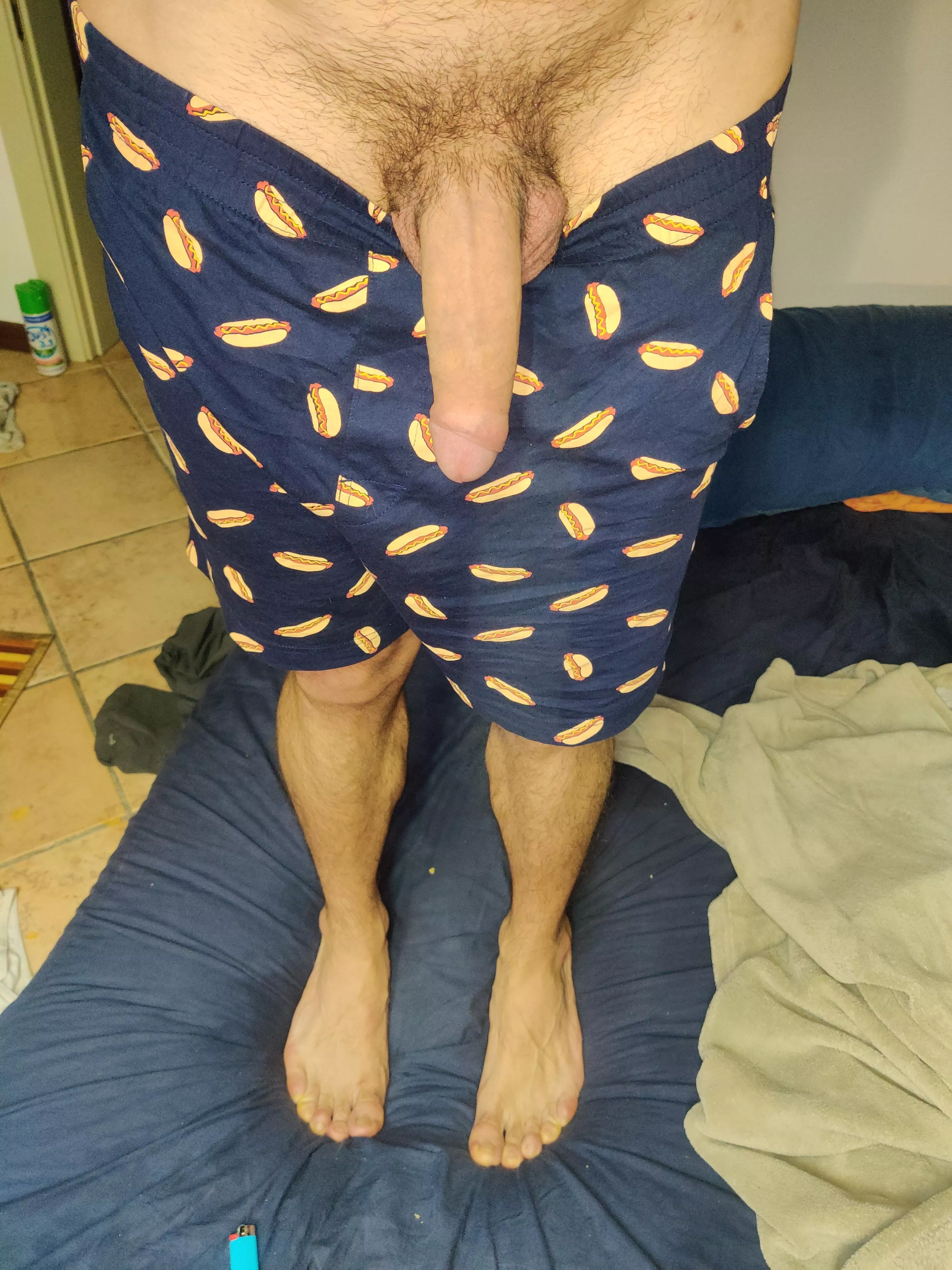 who wants some hot-dog for breakfast? posted by NeighborhoodRecent68