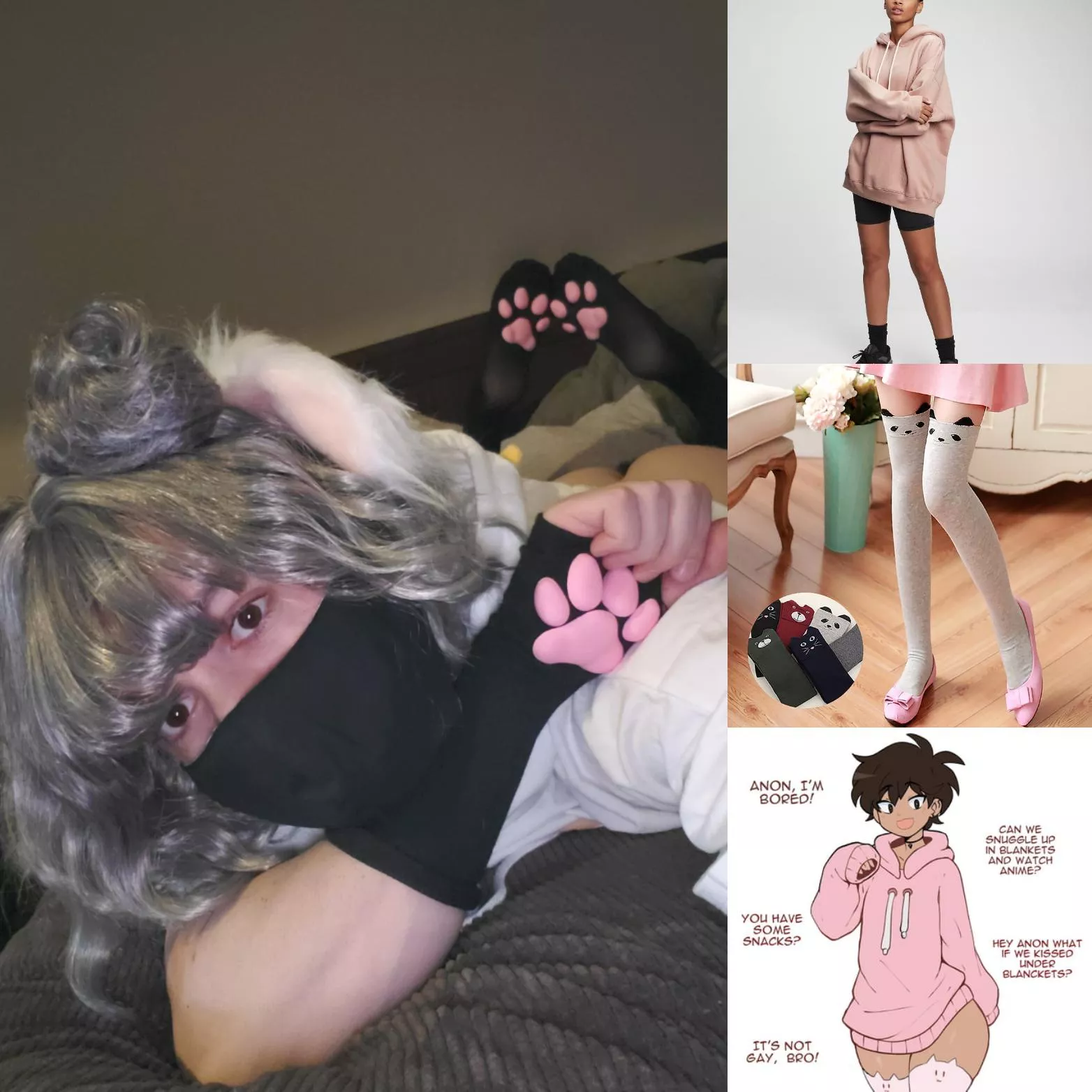 who wants to help their favorite femboi puppy put this outfit together 🥺🐶👉👈🖤 posted by softsoftpup