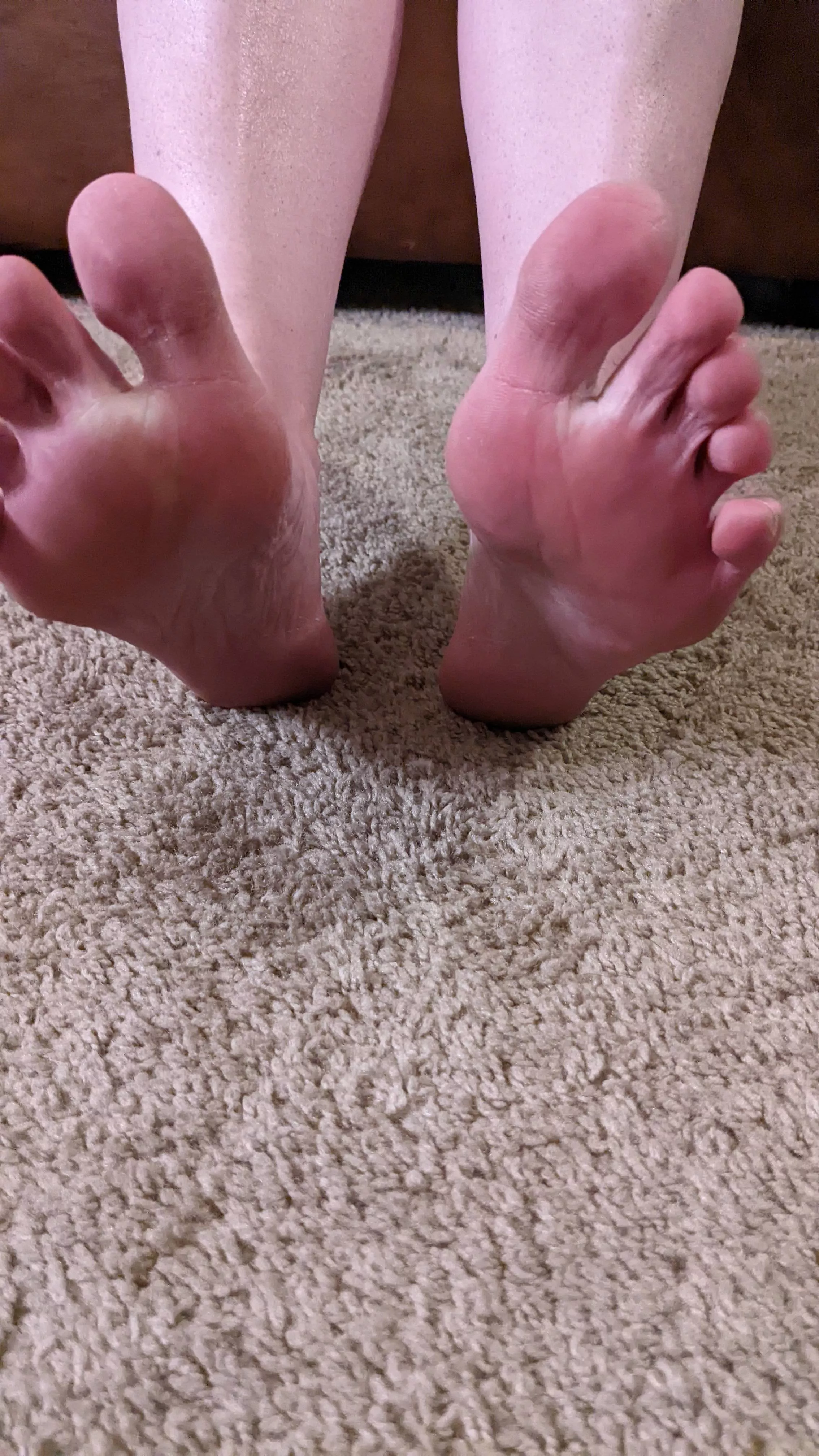 Who wants to lick my soles clean? posted by StinkyToesNFeet