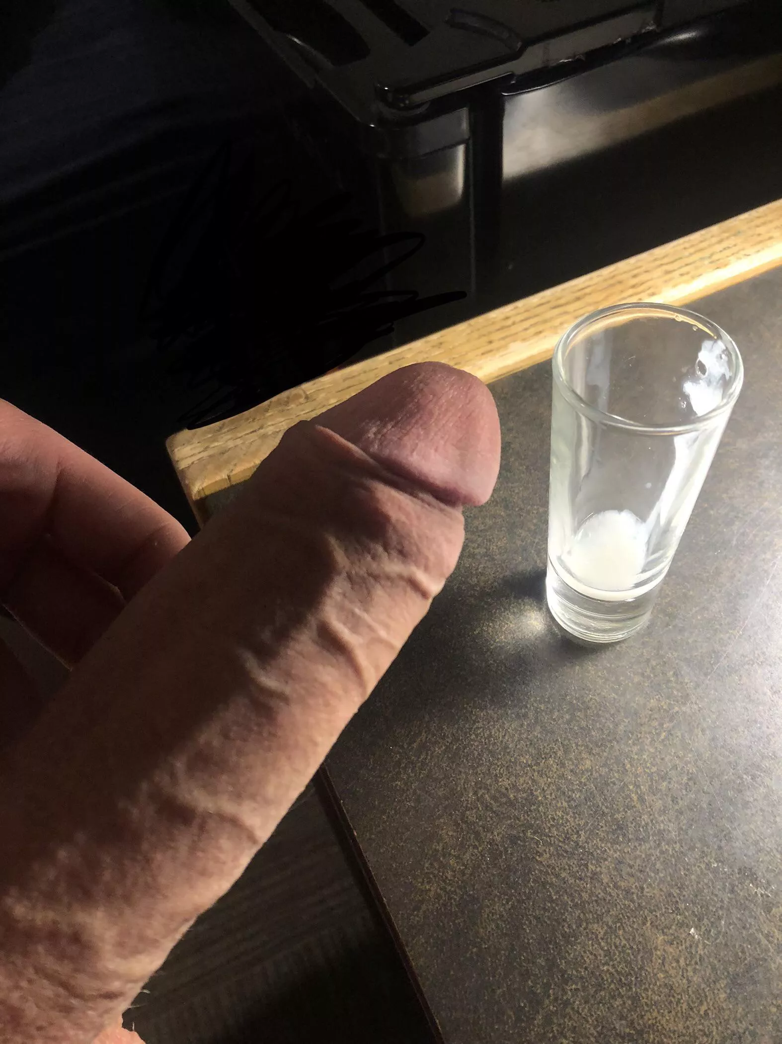 Who wants to see me save up a shot glass of cum and drink it? 😏 posted by Oliver_Drake