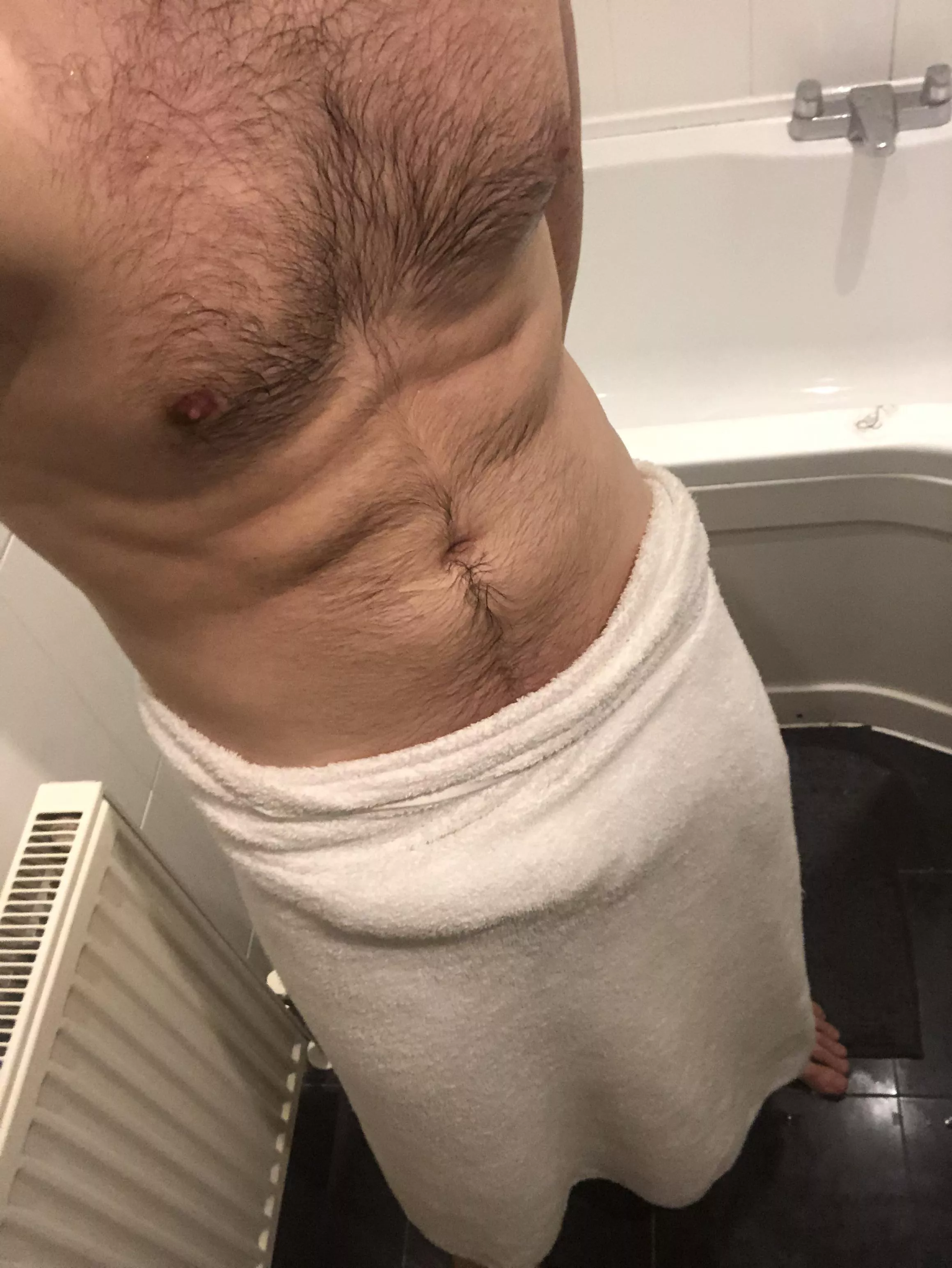 Who wants to see me without a towel? posted by FlameUnknown_