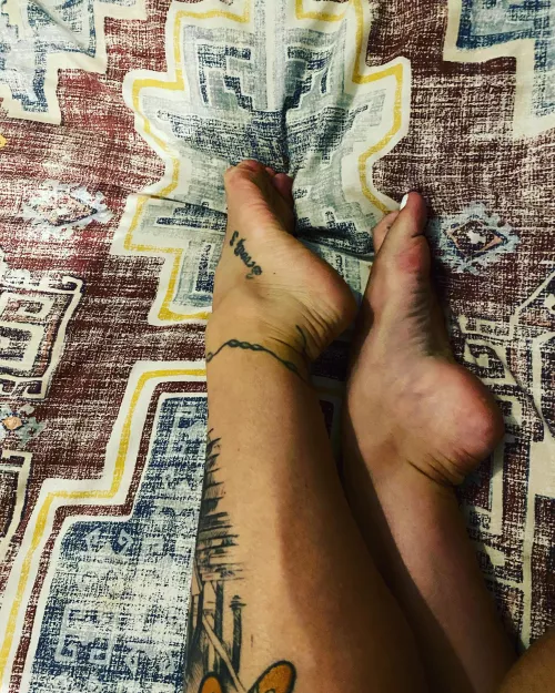 Who wants to touch these tattooed feet? by Sweet-Rutabaga5454