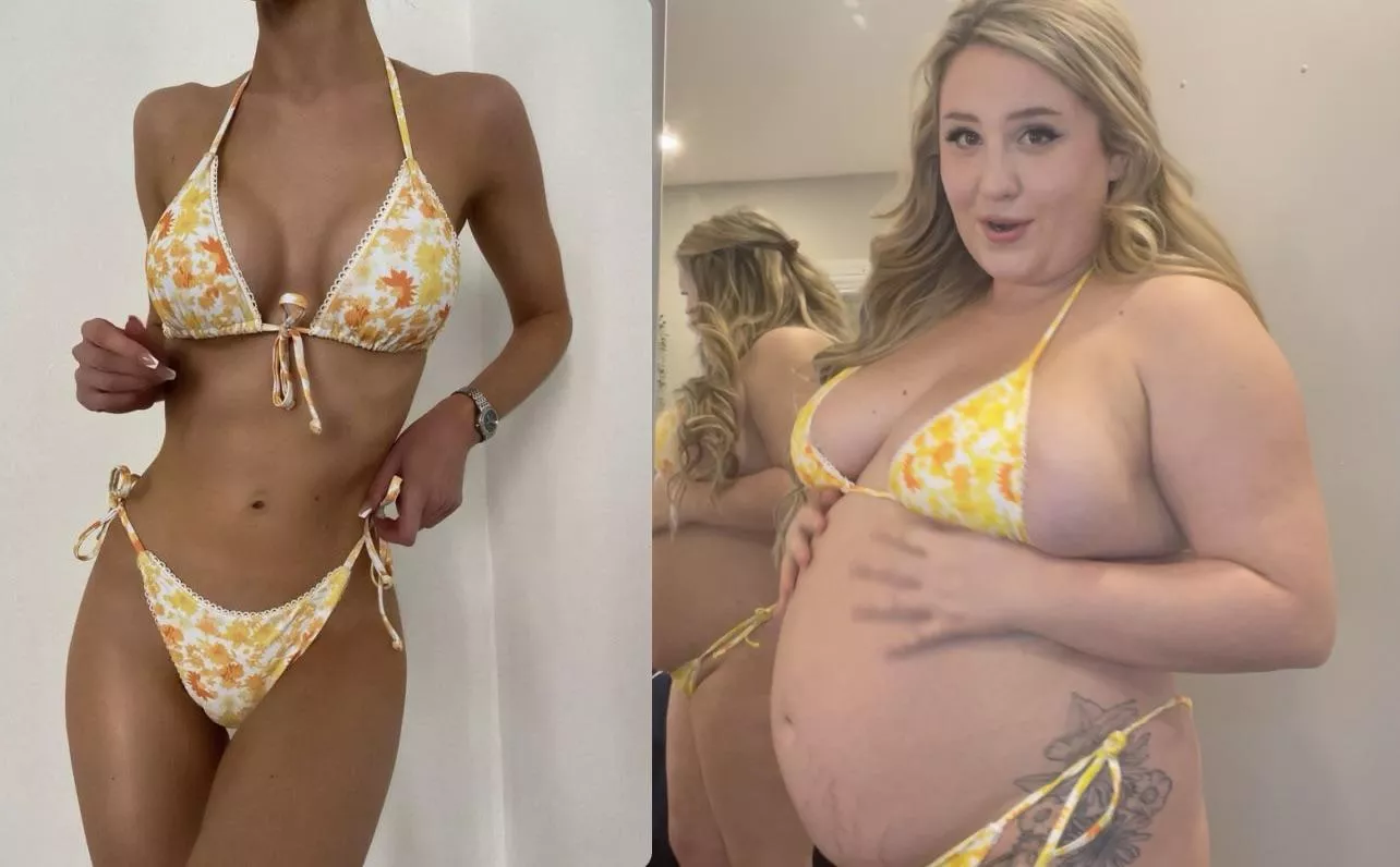 Who wore it better; me or the skinny model? 🌝 posted by MissSugarPlumpFairy