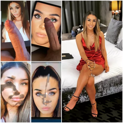 who's going to finish her like these cocks did? 🥵 tribute her and send to Kik: Lol1994753 and I'll feed you her 🔥 pics until she makes you cum! 💦💦 by JFagundez55