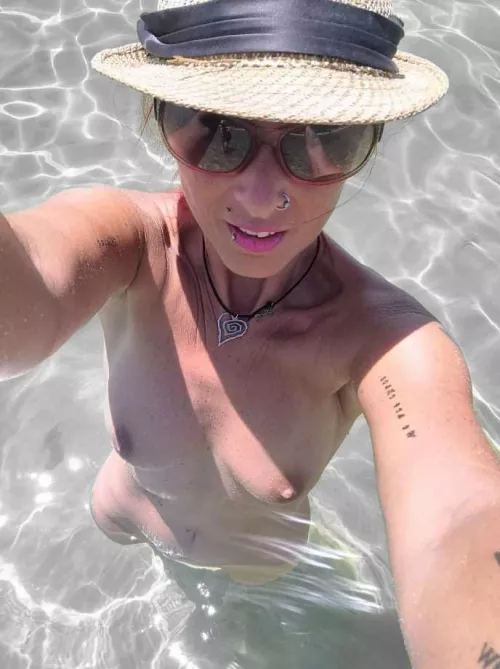 wife at the beach back in summer by lordrock1973