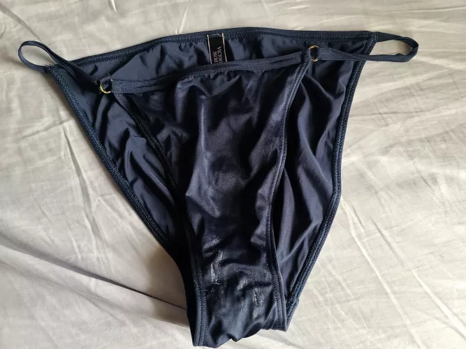 Wife just slid this satin bikini over by Cut-Loose37
