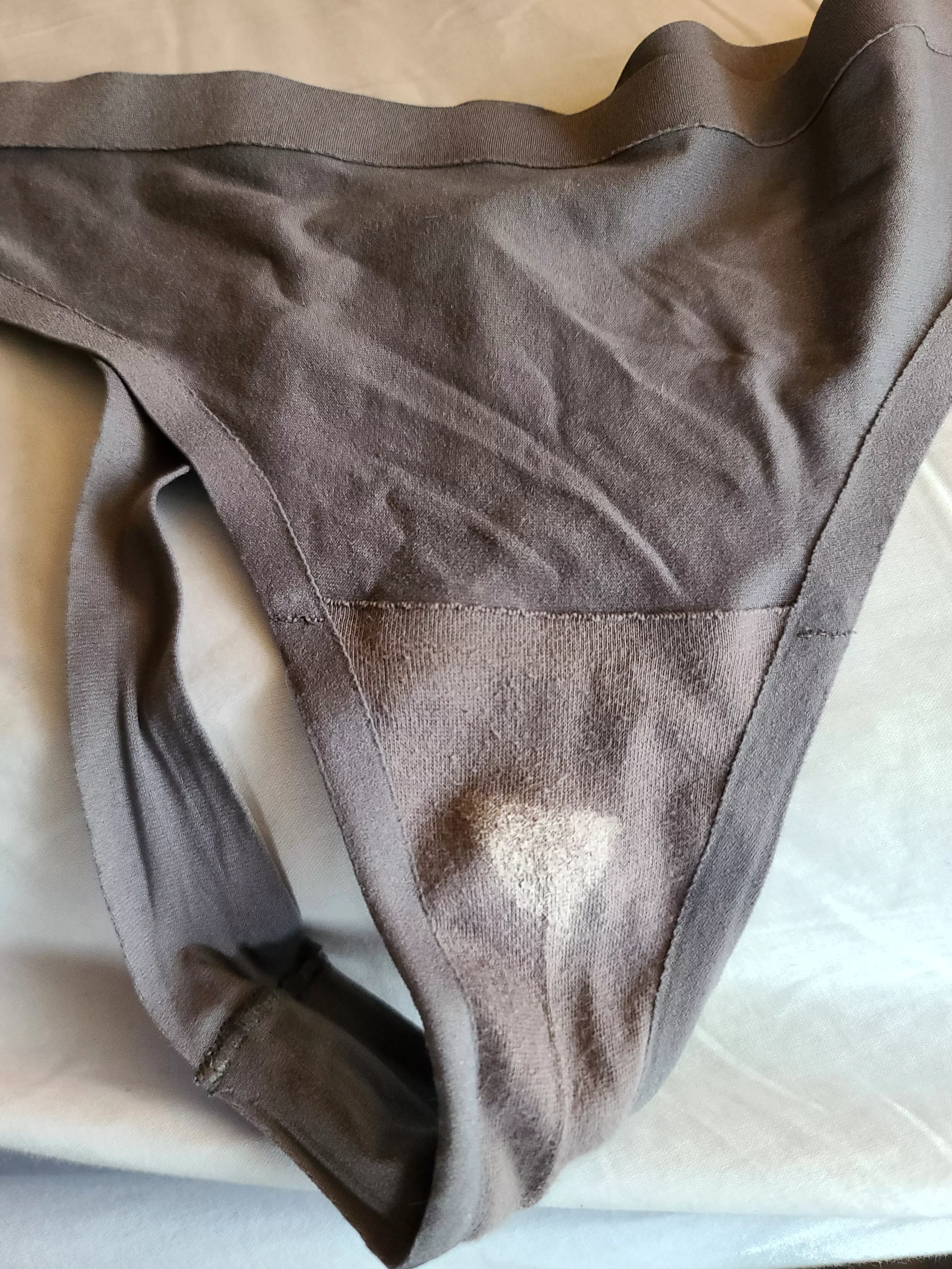 Wife left some cream in her thong posted by Cut-Loose37