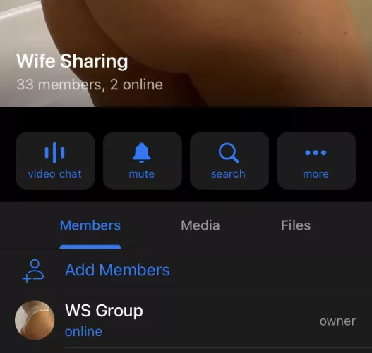 Wife sharing group. Telegram @wsgroup1 to join. Verification required by AmoraWebcamMarketing