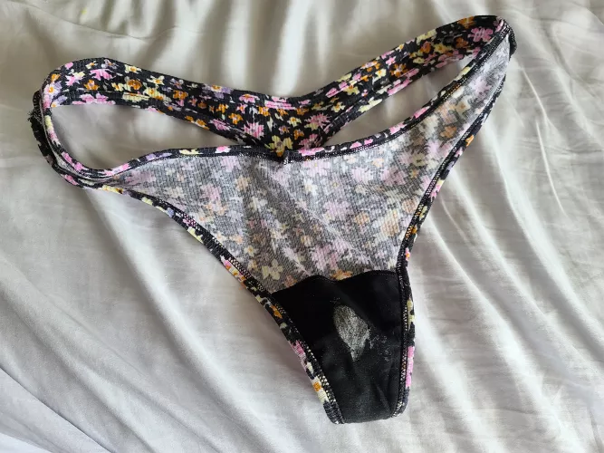 Wife's new thong got creamy at work. What do you think? by Cut-Loose37