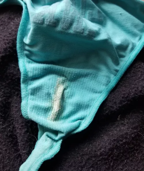 Wife's throwback VS Pink thong in her work leggings by Cut-Loose37