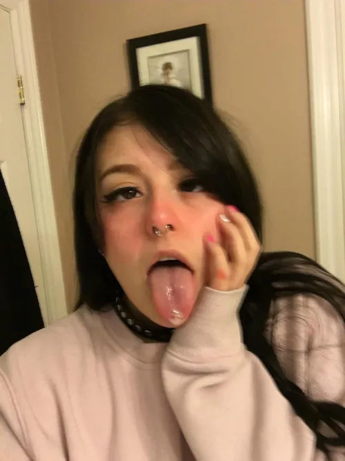 Will like to suck someone's dick dry with this ahegao look dm by emijen123