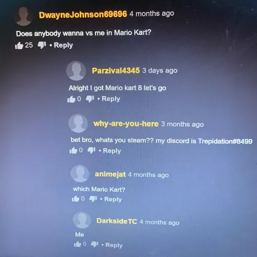 Will someone please play mariokart with this man? by d4rkur