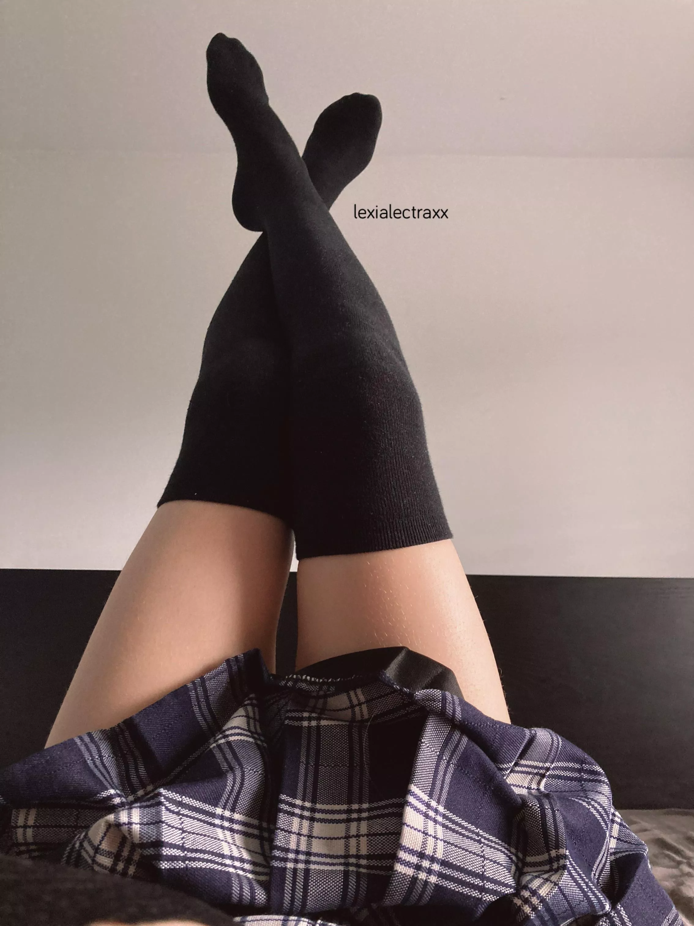 Will you let me keep my thigh highs on? Please? posted by lexialectraxx
