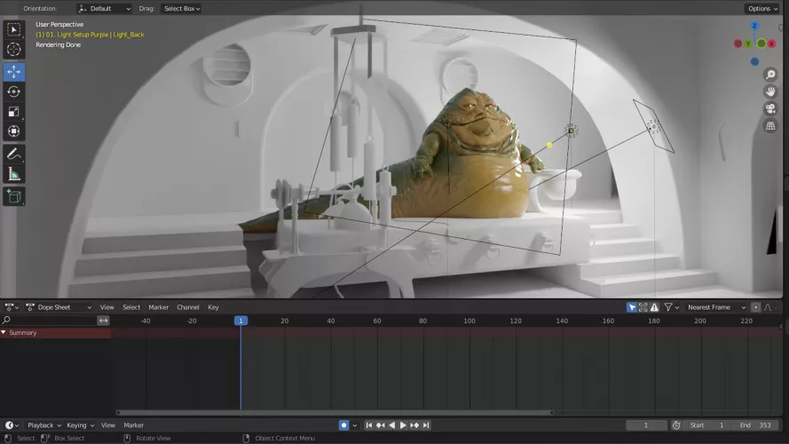 WIP stills from the upcoming steamy scene between Jabba and Slave Leia (Pornunga34) by The_Horny_guy10